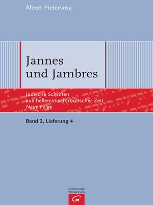 cover image of Jannes und Jambres